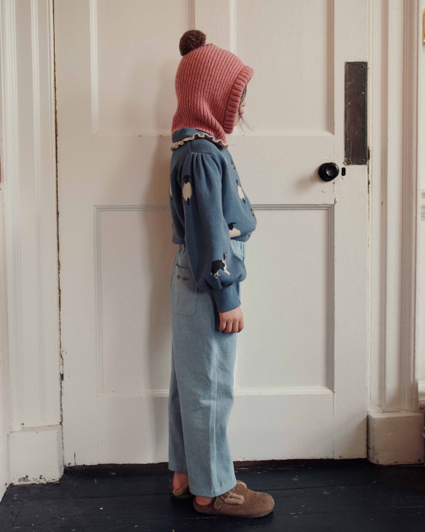 Cardigan - Mouton bleu