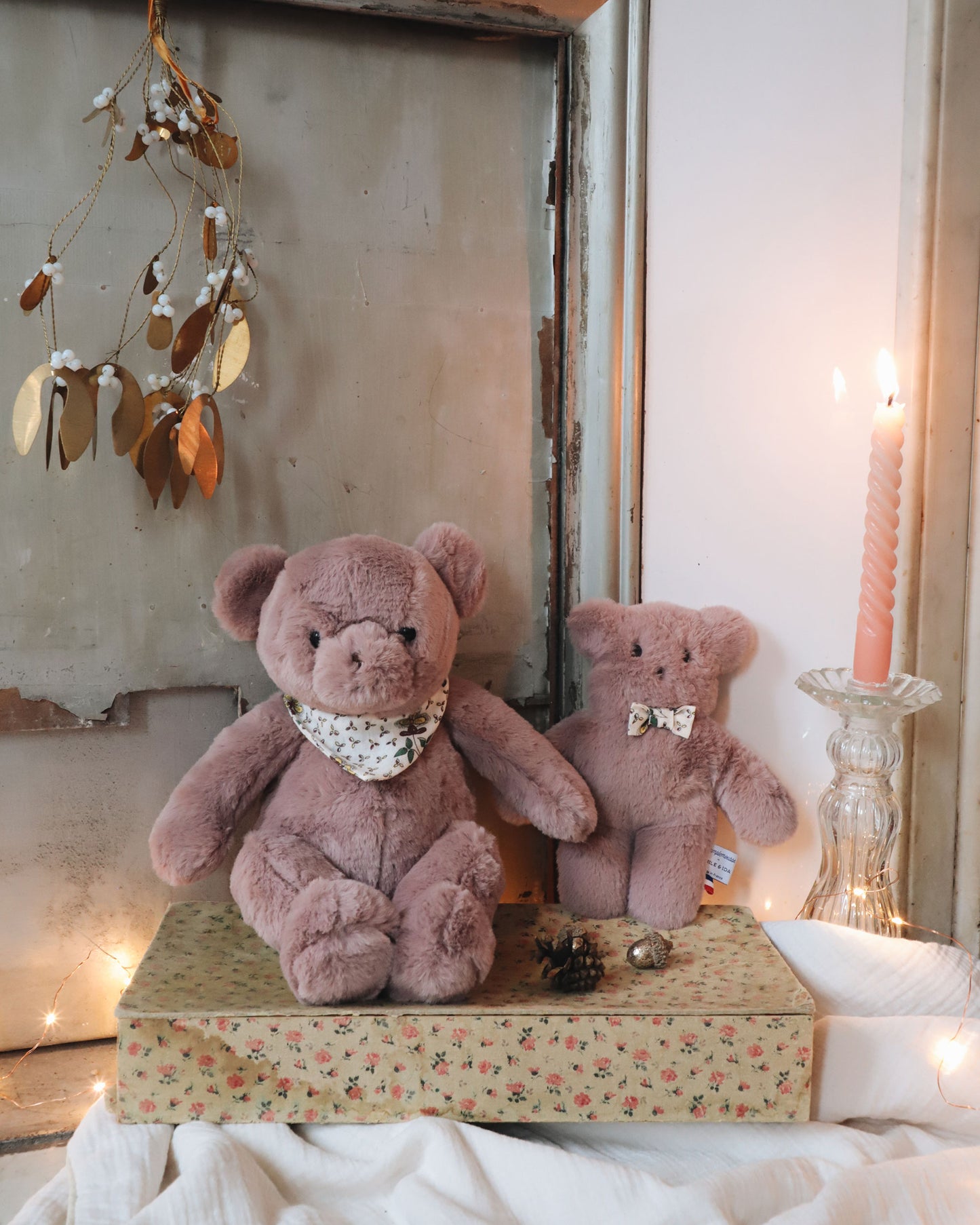 Purple bear plush PAMPLEMOUSSE x EMILE ET IDA