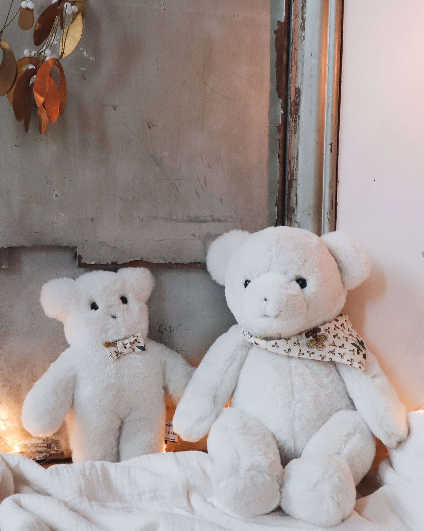 PAMPLEMOUSSE x EMILE ET IDA ecru teddy bear plush