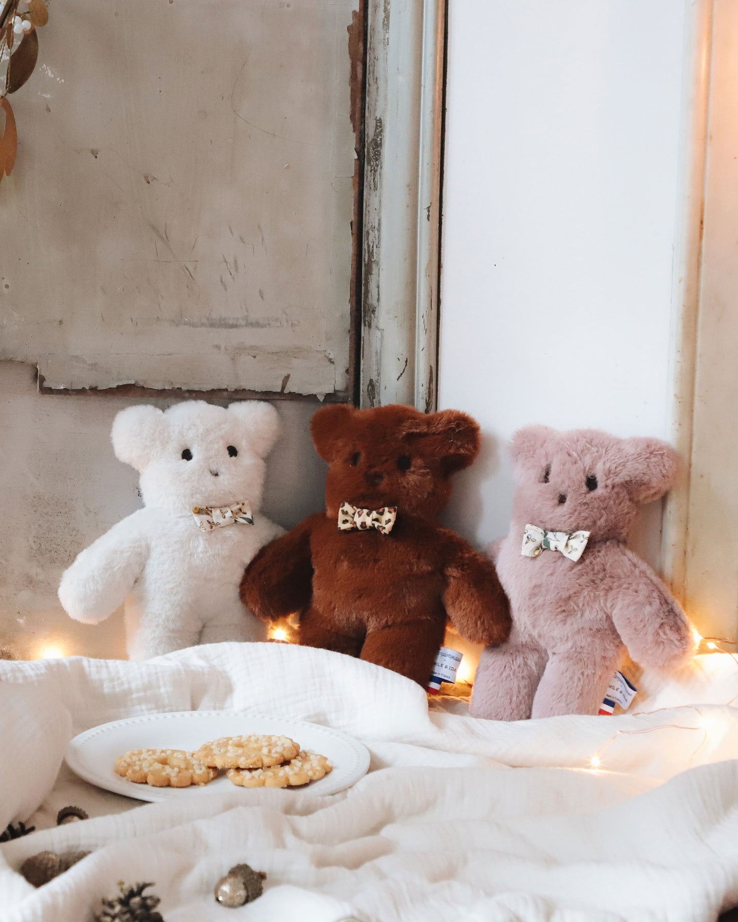 Peluche - Ourson parme Pamplemousse x Emile et Ida