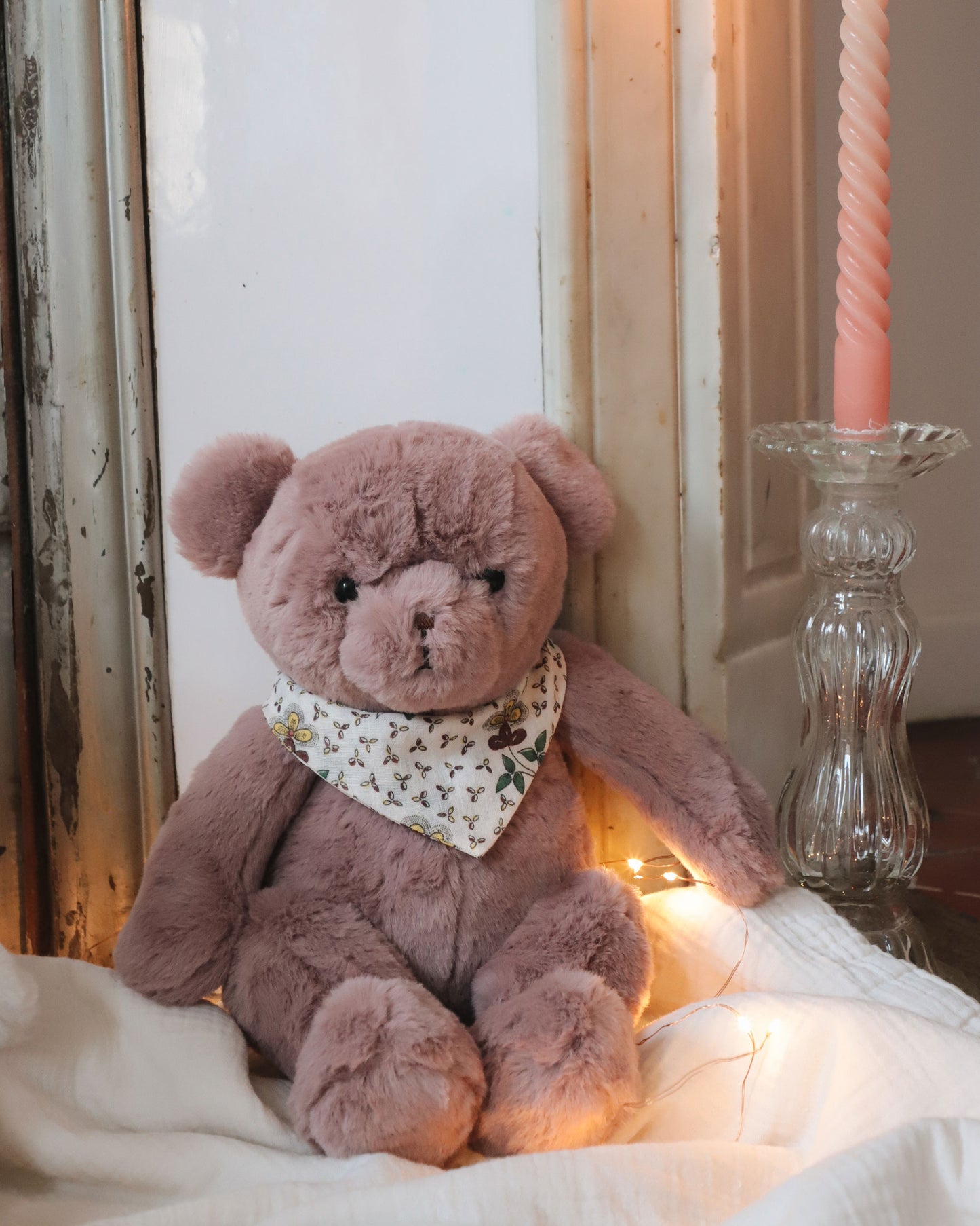 Purple bear plush PAMPLEMOUSSE x EMILE ET IDA