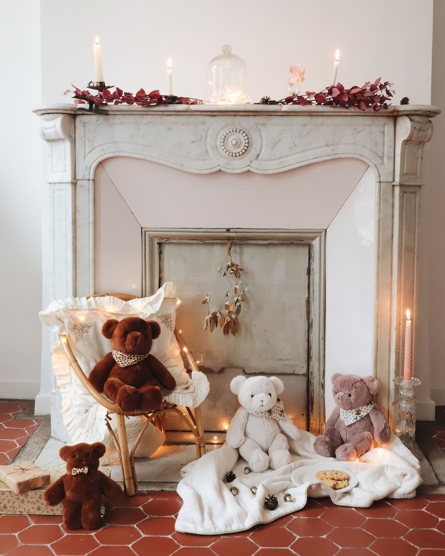 Peluche - Ourson roux Pamplemousse x Emile et Ida