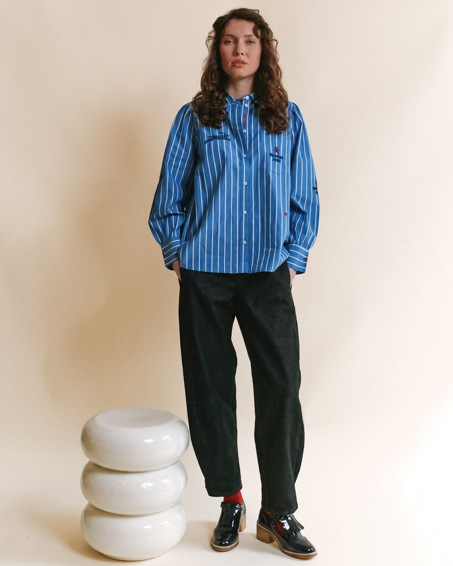 Pantalon jogger - Denim noir