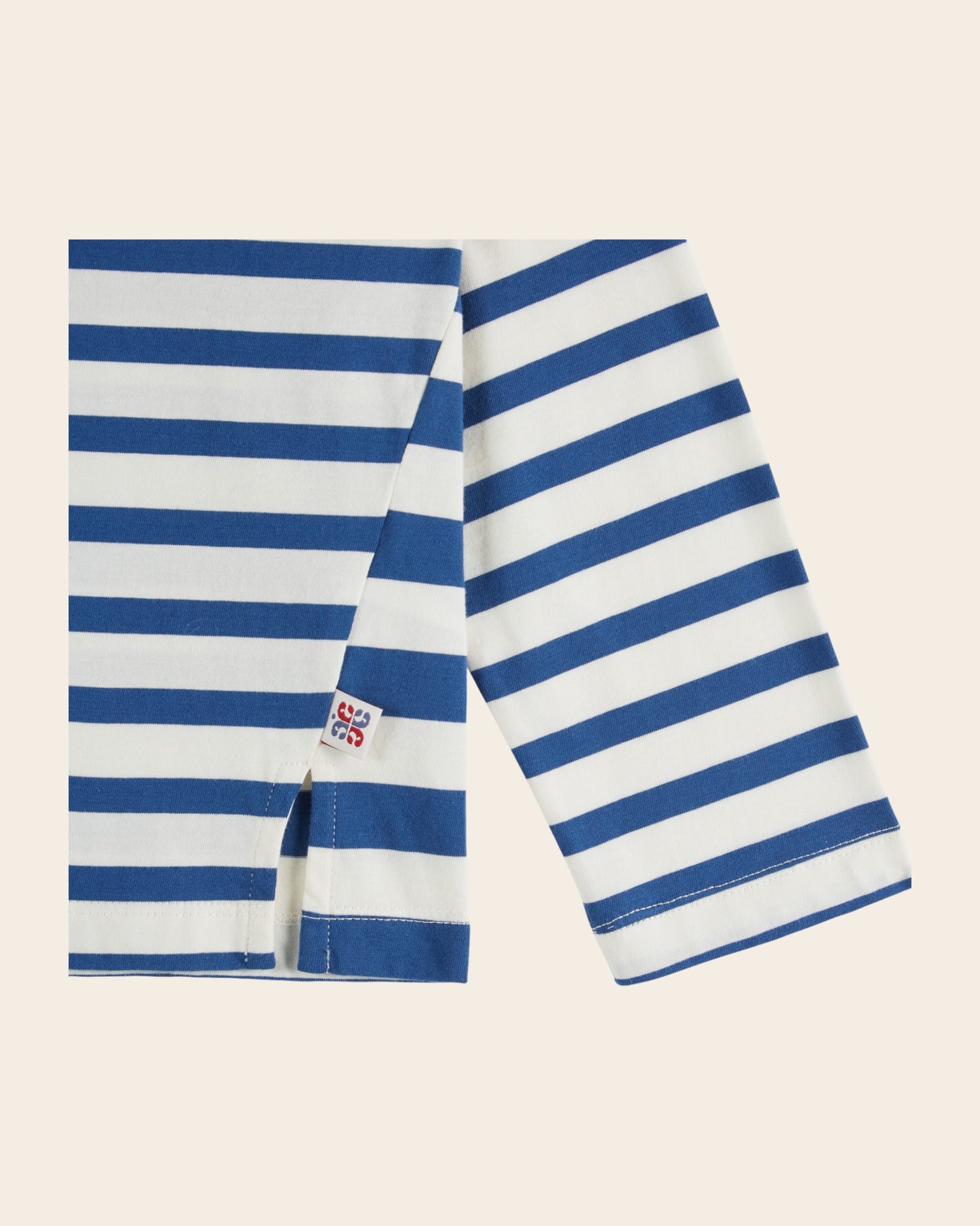 T-shirt manches longues - Rayé bleu et blanc