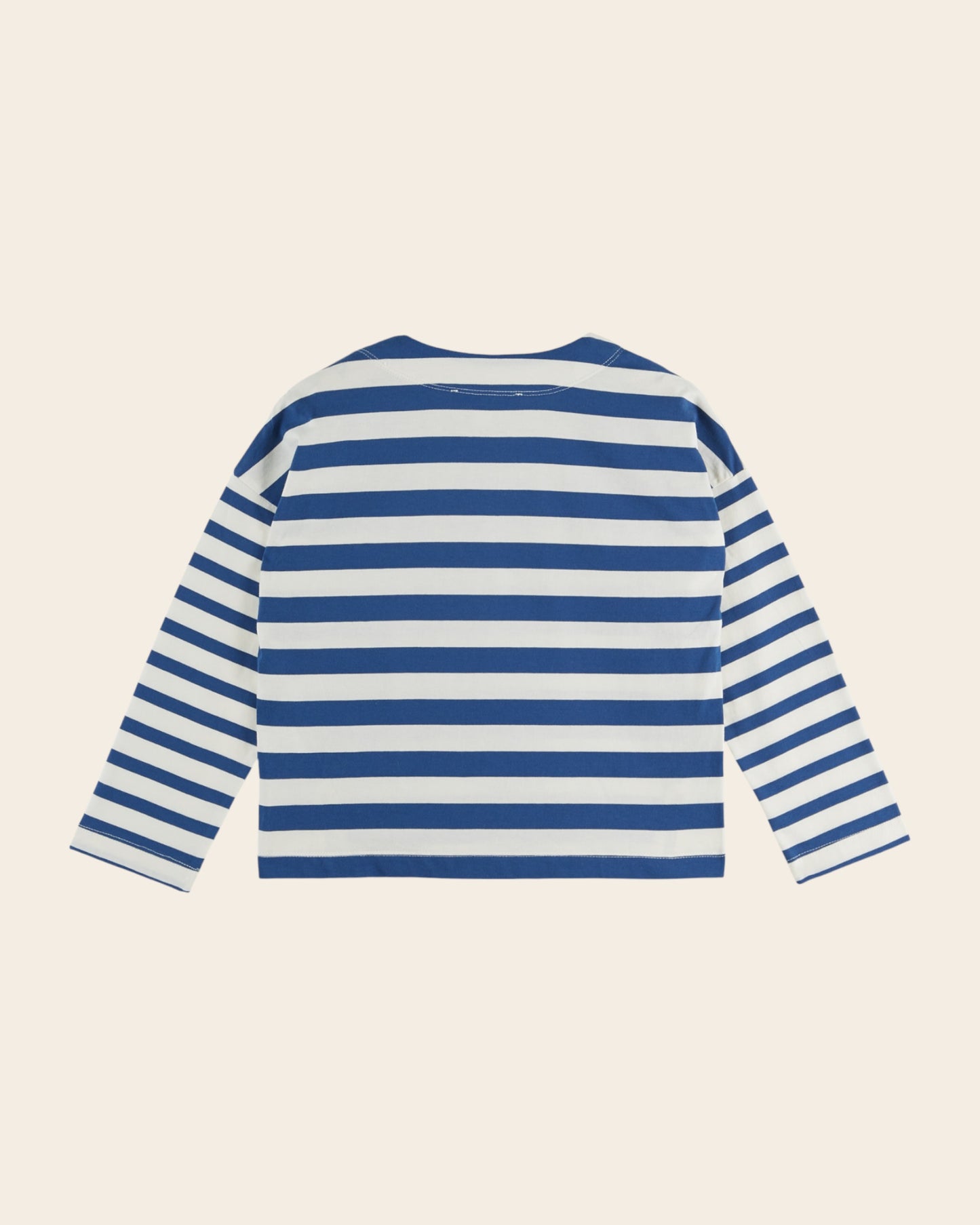 T-shirt manches longues - Rayé bleu et blanc