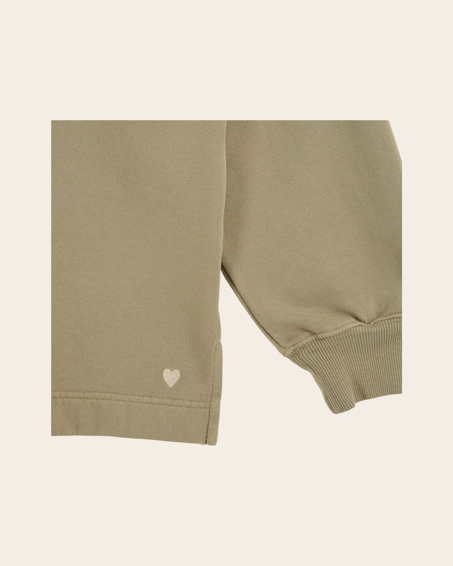 Sweat à capuche - Coton bio kaki
